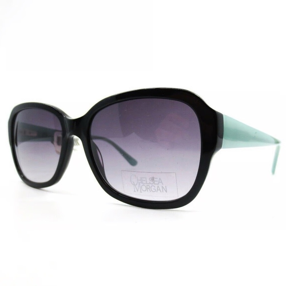 5/$35 NWT Chelsea Morgan 6005 BK sunglasses in Black & Green retails for $129 US